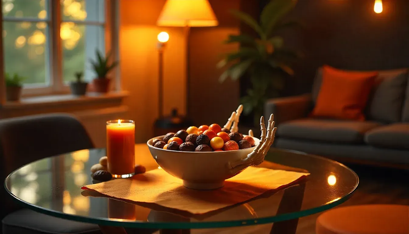 Skeleton hands bowl Amazon Halloween decor