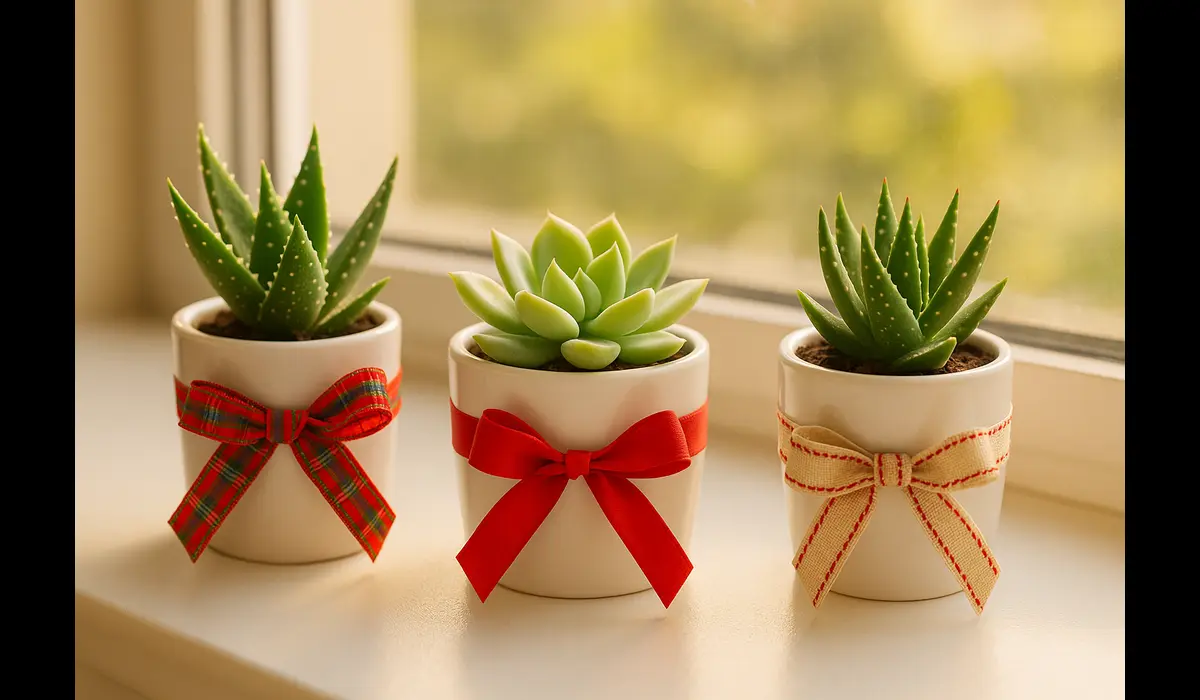 Succulent pots best budget-friendly Christmas gift ideas under ₹1000 in India