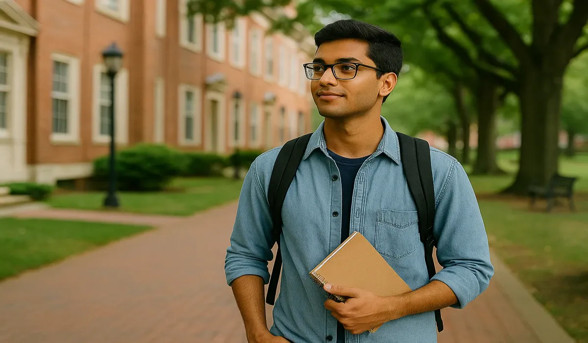 Education USA student exploring university campus