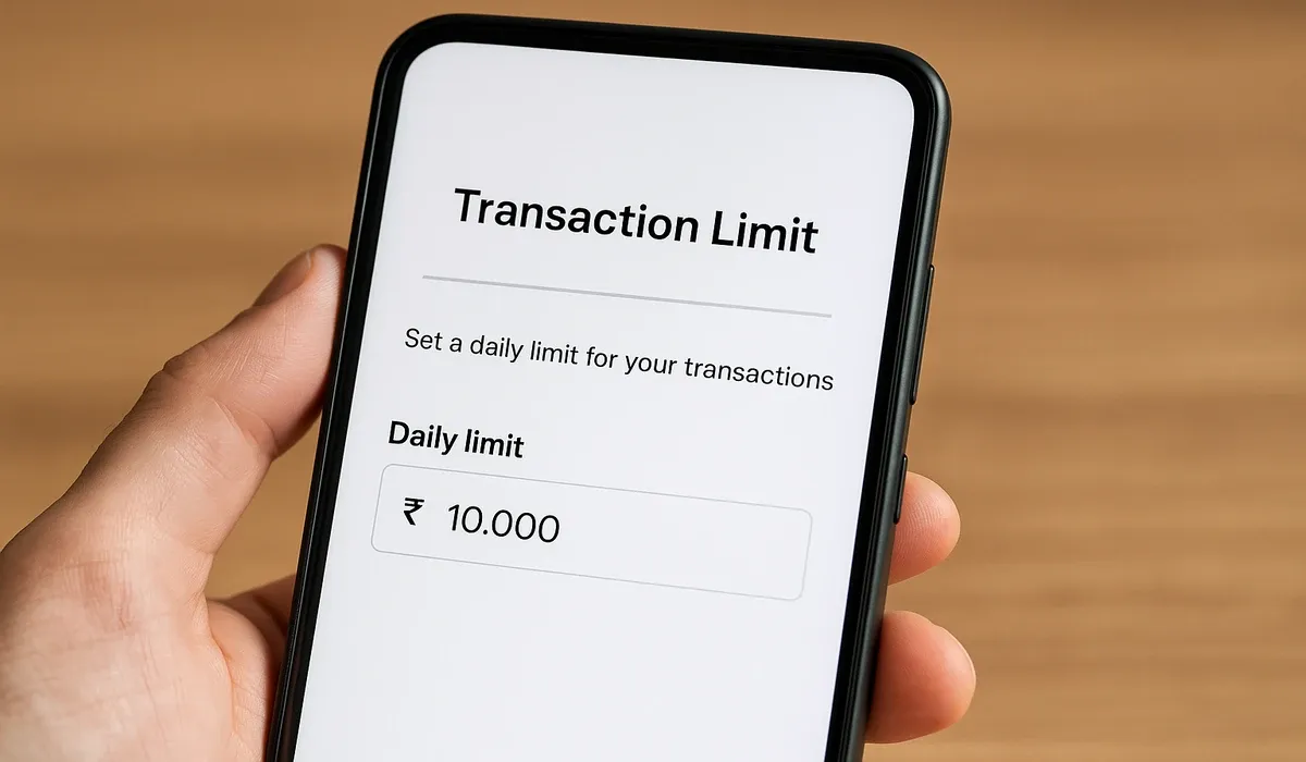 UPI transaction safety guide limit setting.