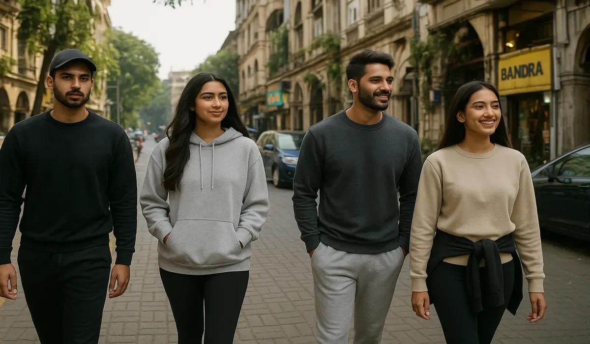 How USA Athleisure Trends Are Powerfully Transforming the Indian Lifestyle for the Better USA athleisure trends in India with stylish young professionals.