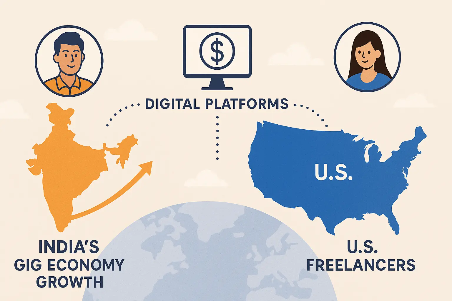 Evergreen side hustles in the USA influenced by India’s gig model.