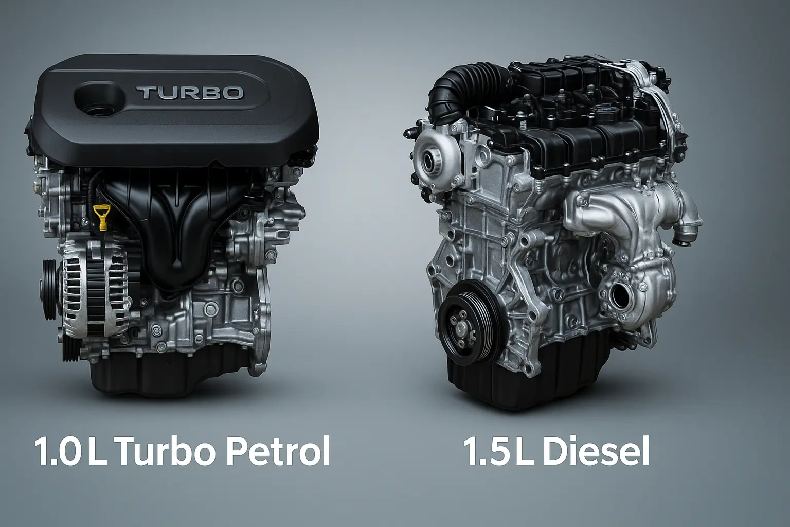 Hyundai Venue 2025 petrol vs diesel engine comparison.
