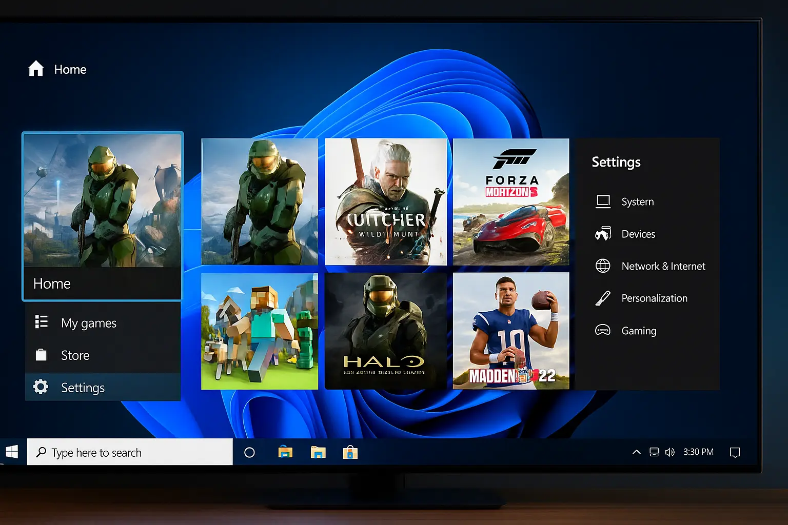 Xbox with Windows-style interface