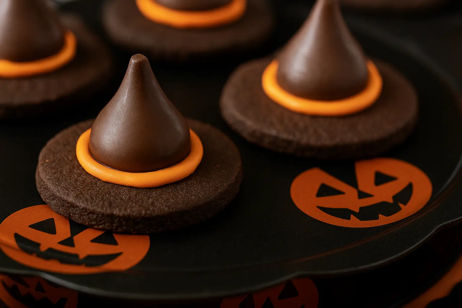 diy halloween witch hat cookies