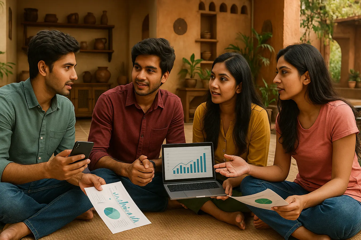 financial literacy lessons India group learning