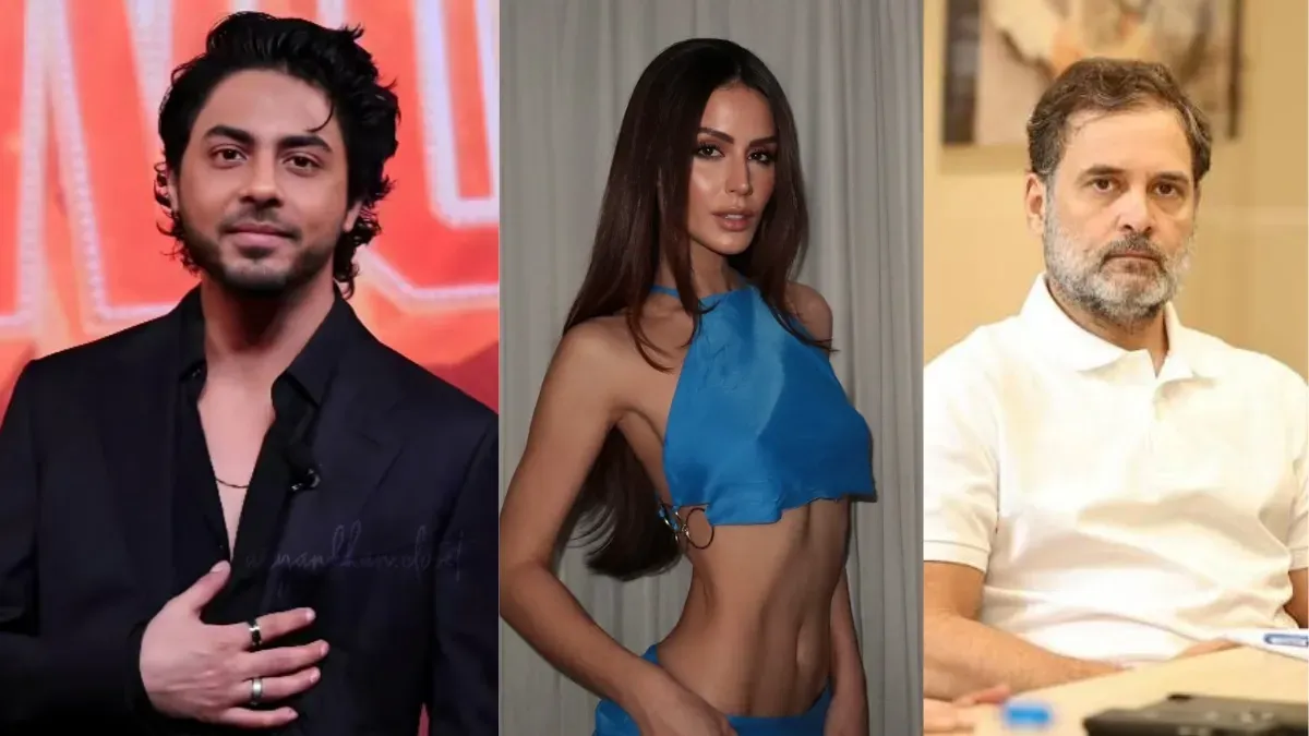 Aryan Khan, Larissa Bonesi, and Rahul Gandhi featured together amid Haryana vote-row controversy