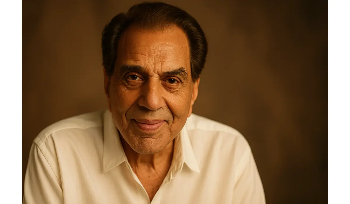 Dharmendra Health Update: Bollywood Confused as False Death Rumors Flood the Internet dharmendra health update portrait warm lighting
