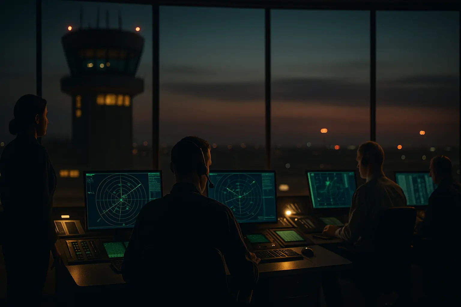 FAA control tower during US shutdown