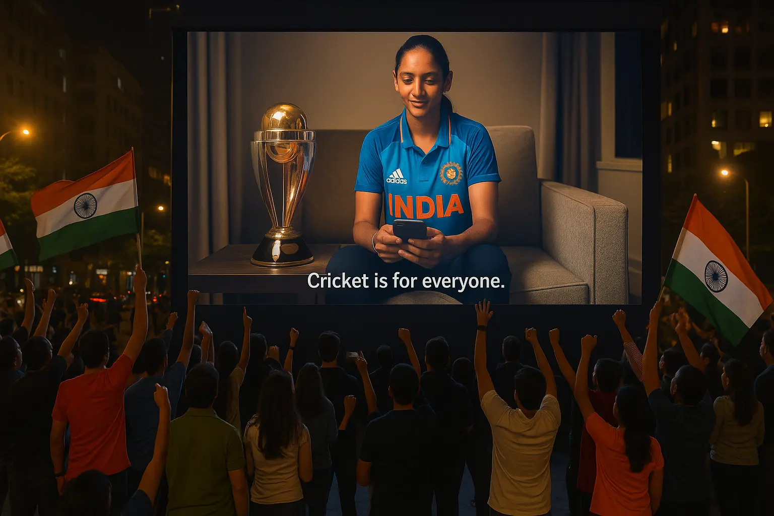harmanpreet kaur viral post fan celebration