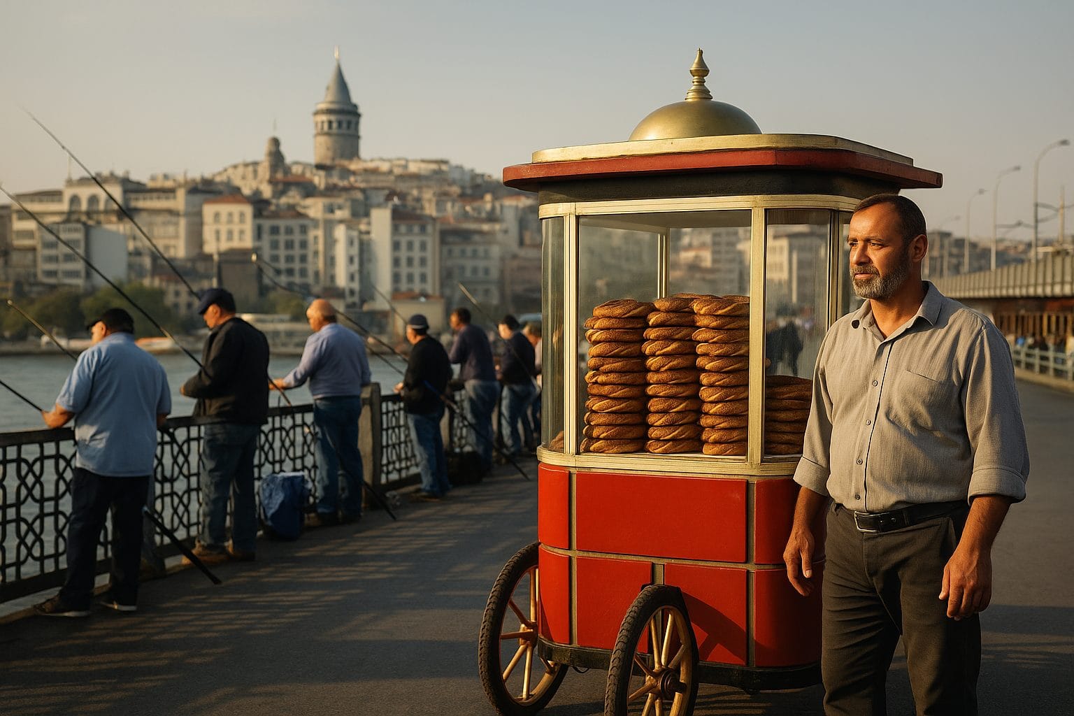Hanoi street stall serving traditional pho to morning diners.