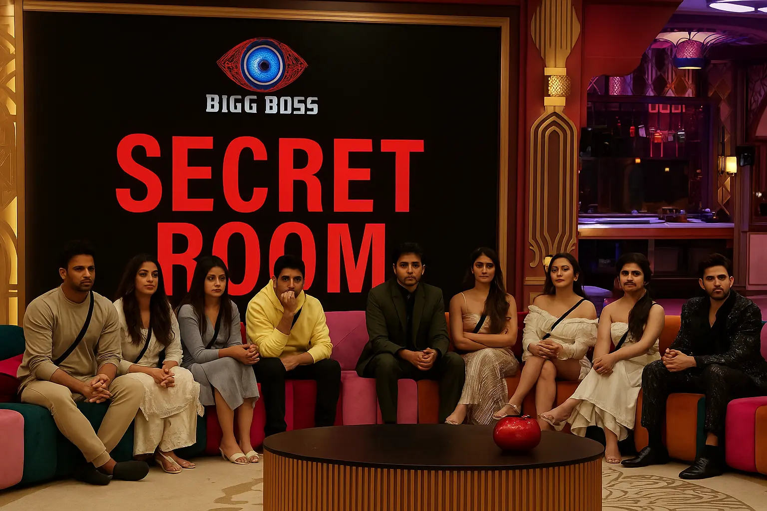 reality show contestant speaking inside Bigg Boss 19 house