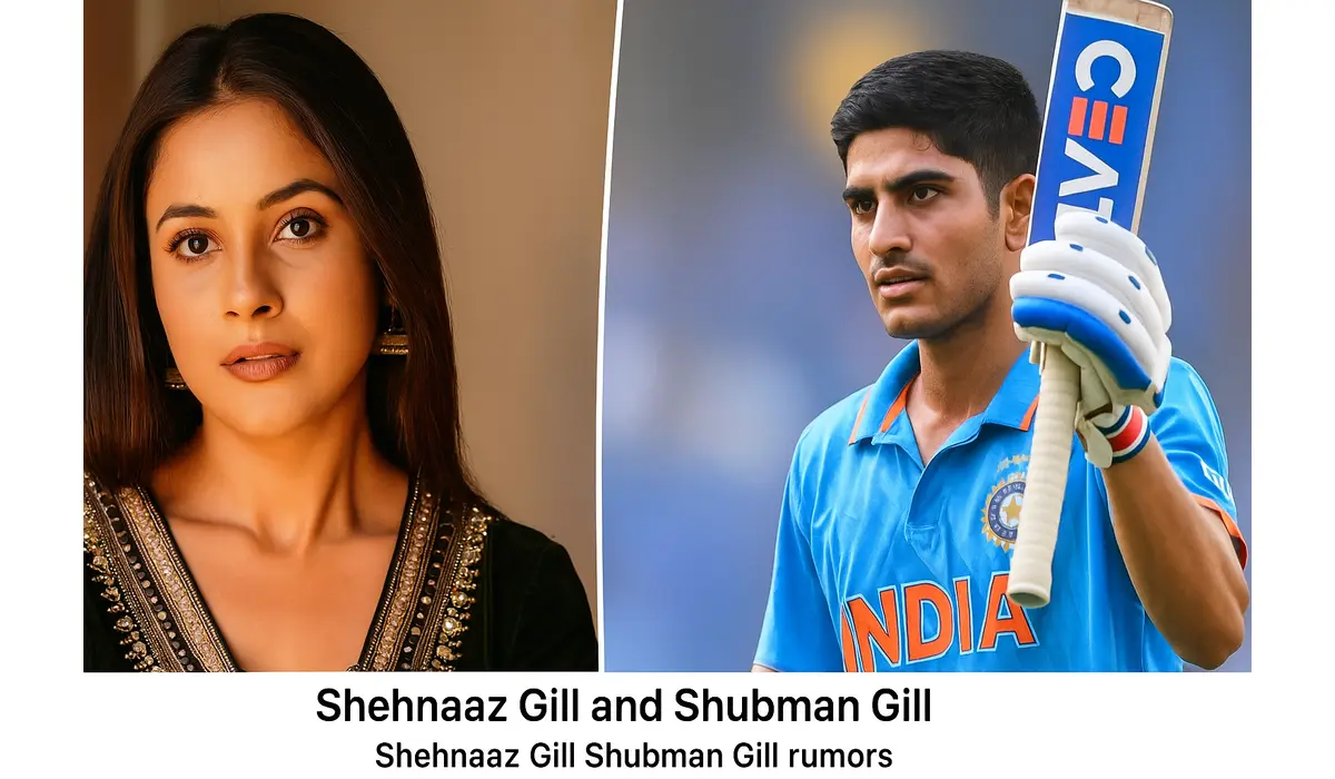 Shehnaaz Gill Shubman Gill rumors composite image