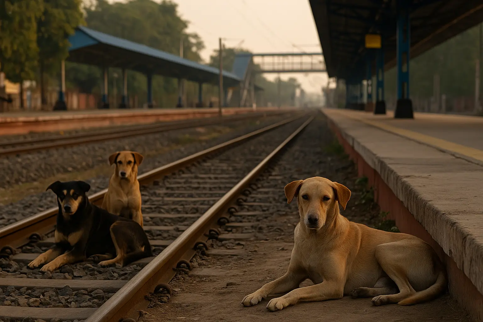 Stray dogs at railway stations after Supreme Court order