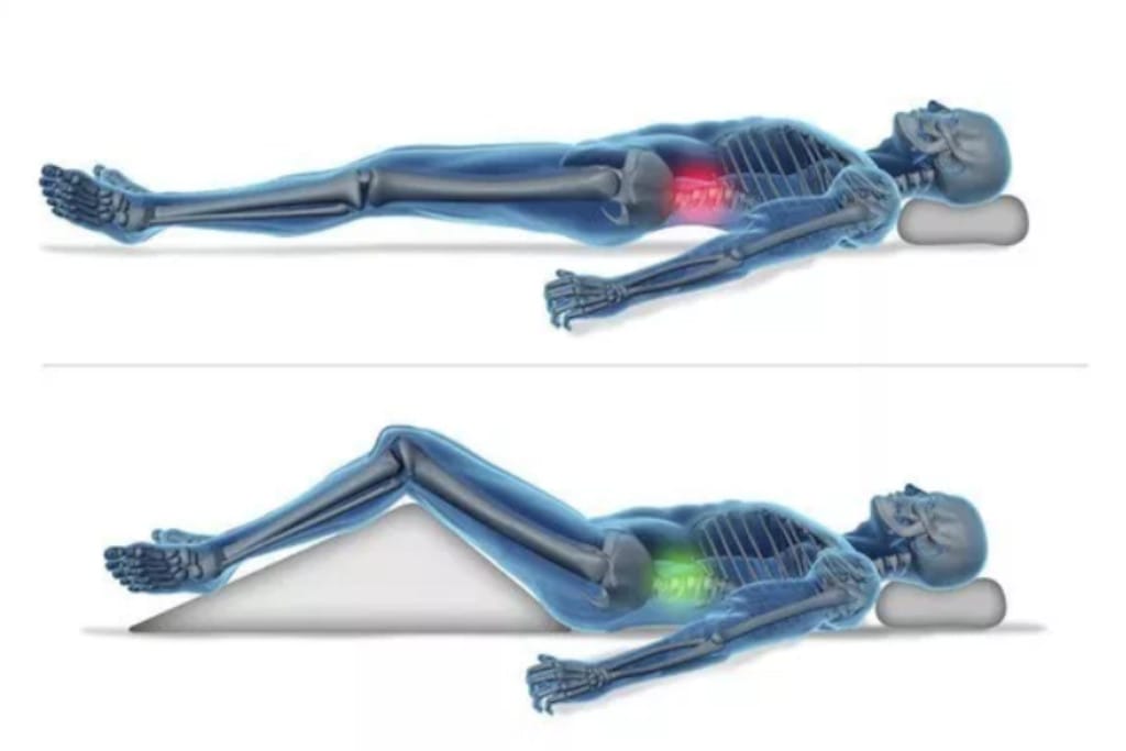 Back pain laying positions
