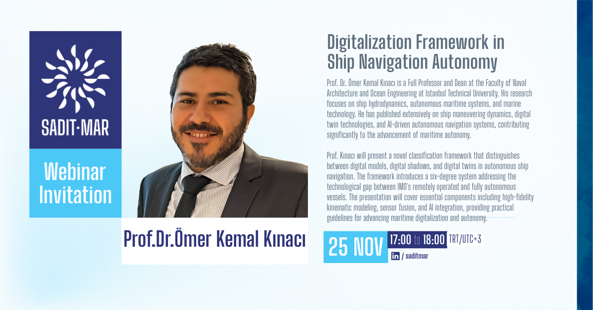 SADIT-MAR Webinar 2: Digitalization Framework in Ship Navigation Autonomy