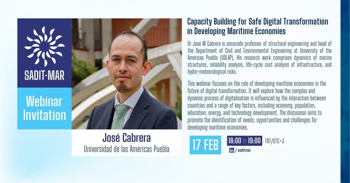 SADIT-MAR Webinar 5: Capacity Building for Safe Digital Transformation in Developing Maritime Economies