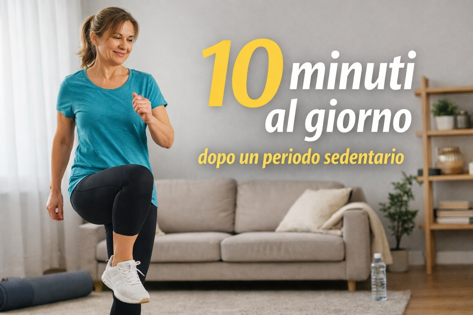 Micro-workout per ricominciare: 10 minuti al giorno dopo un periodo sedentario