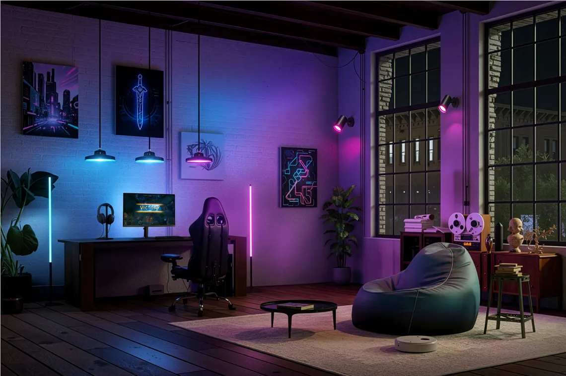 Philips Evnia AmbiScape: l’illuminazione gaming diventa parte della stanza