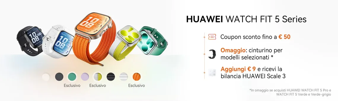 HUAWEI WATCH FIT 5 Series: 5 modi per usare lo smartwatch in modo più consapevole