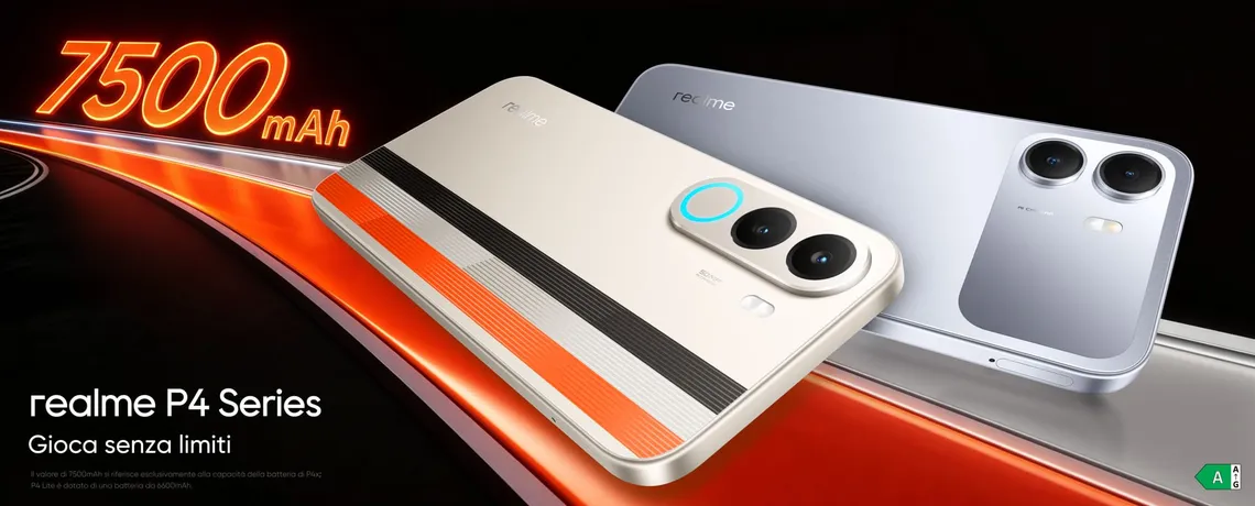 realme P4x e P4 Lite ufficiali: batterie fino a 7500 mAh e prezzi da 129,99 euro