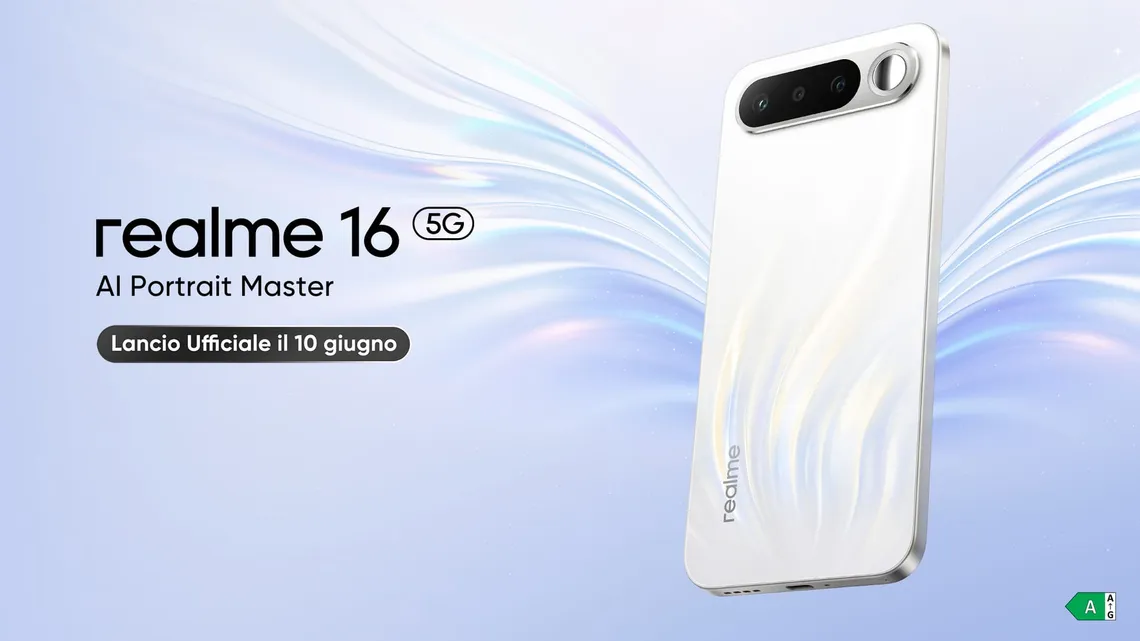 realme 16 5G: batteria da 6550 mAh, design sottile e selfie mirror integrato