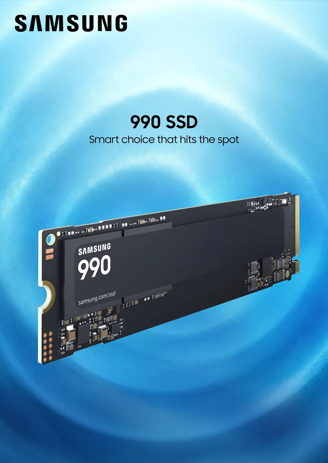 Samsung SSD 990 ufficiale: fino a 7.250 MB/s e consumi ridotti