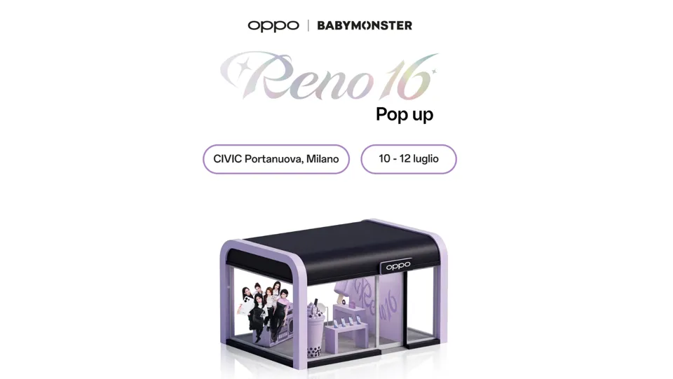 OPPO porta l'universo K-pop a Milano con il pop-up dedicato a Reno16 Series