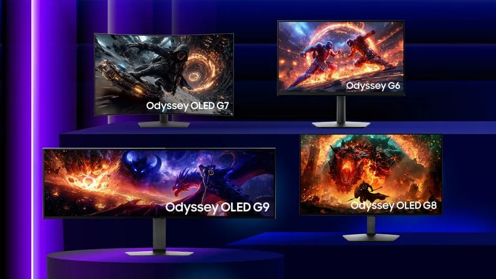 Samsung Odyssey 2027: nuovi monitor OLED fino a 1.100 Hz