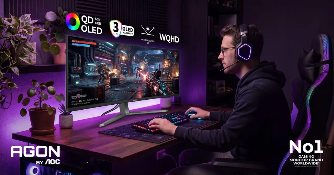 AGON by AOC porta a Gamescom 2026 i nuovi monitor QD-OLED