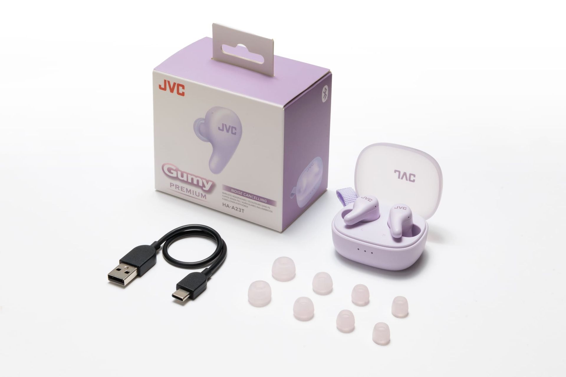 JVC Gumy HA-A23T: auricolari true wireless con Noise Cancelling accessibile