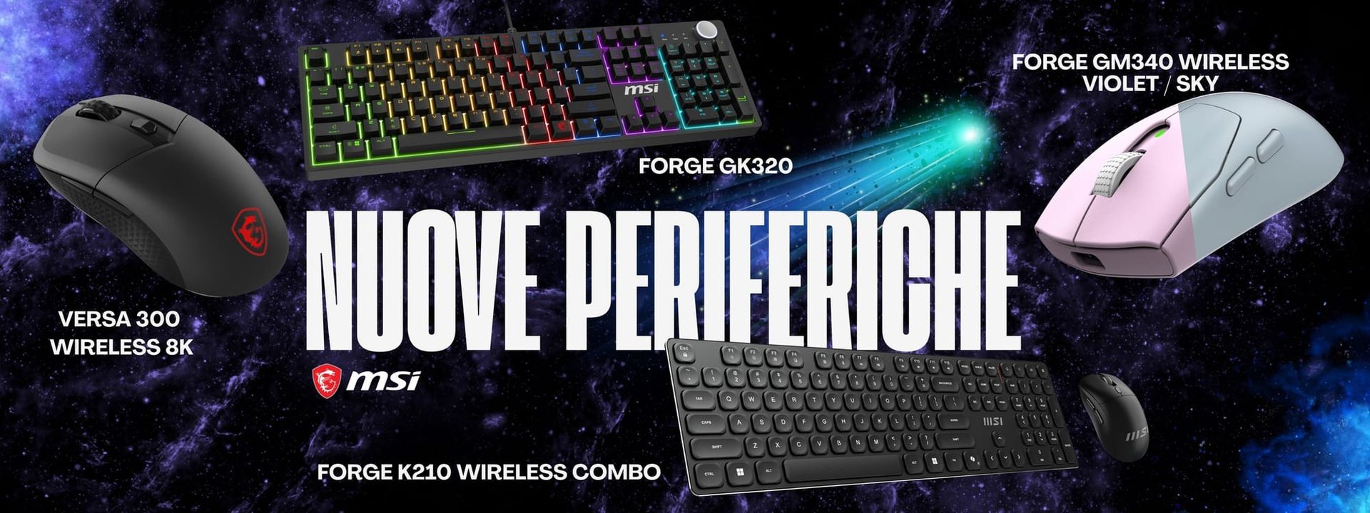 MSI presenta nuove periferiche pensate per gaming, lavoro e setup moderni