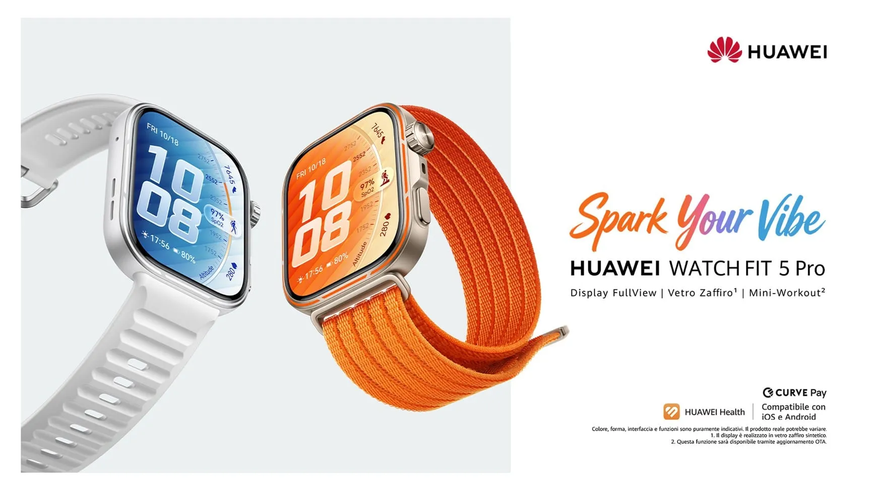 HUAWEI WATCH FIT 5 Series arriva in Italia: stile, benessere e fitness al polso