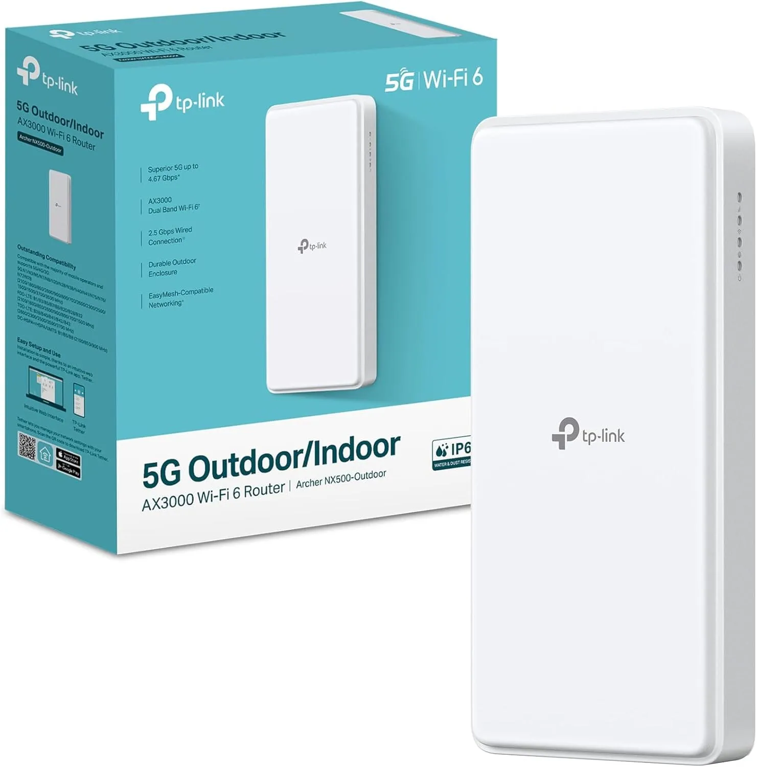 TP-Link Archer NX500-Outdoor: router 5G e Wi-Fi 6 per gli spazi esterni