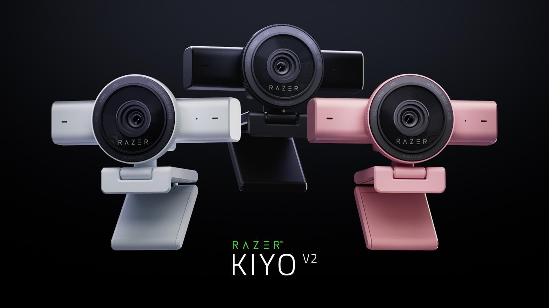 Razer Kiyo V2 e Kiyo V2 X: 4K con AI ora in Quartz e White
