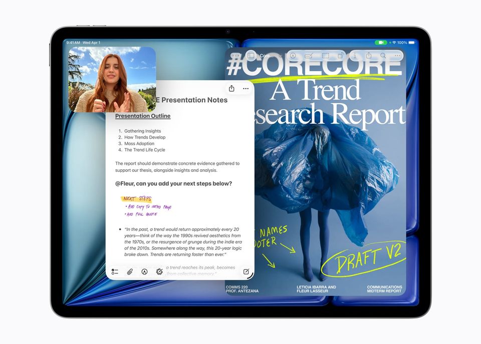 Nuovo iPad Air con M4: più potenza, AI evoluta e Wi-Fi 7