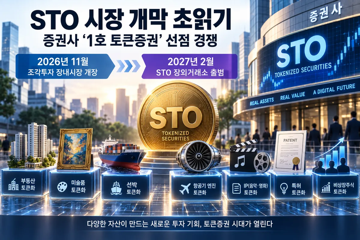STO 시장 개막 초읽기…증권사 ‘1호 토큰증권’ 선점 경쟁