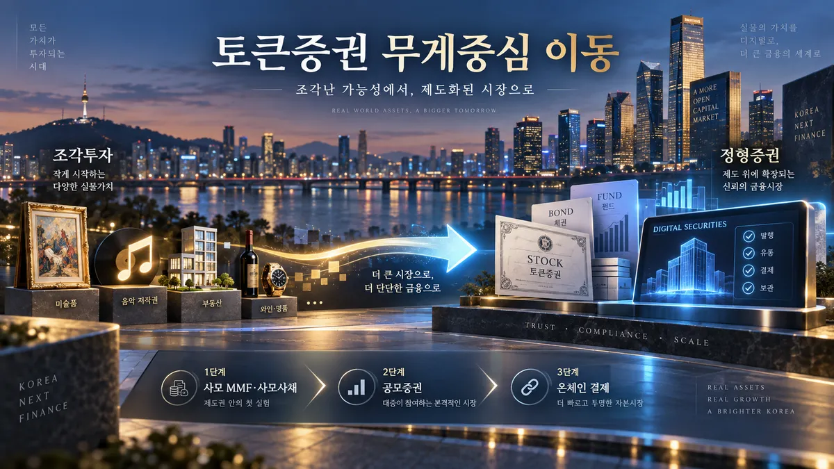토큰증권 무게중심 정형증권으로…2027년 2월부터 단계적 시장 개편