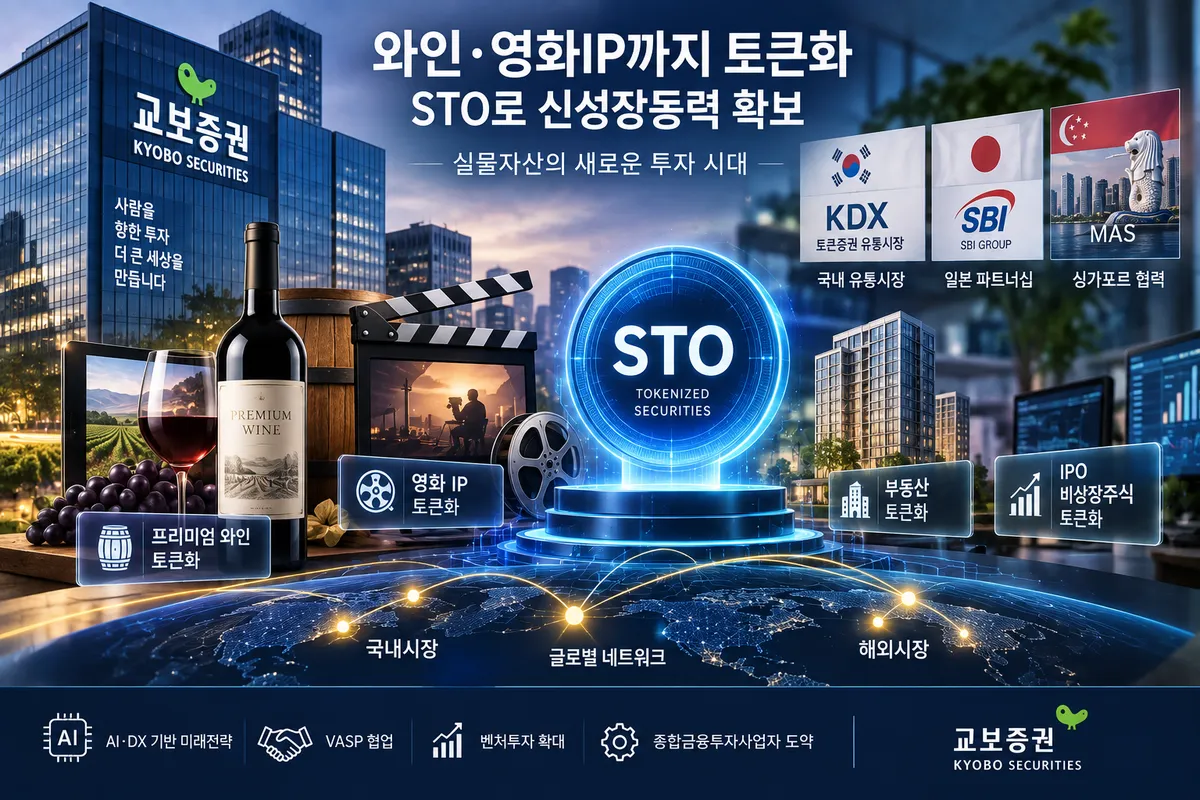 교보증권, 와인·영화IP까지 토큰화…STO로 신성장동력 확보