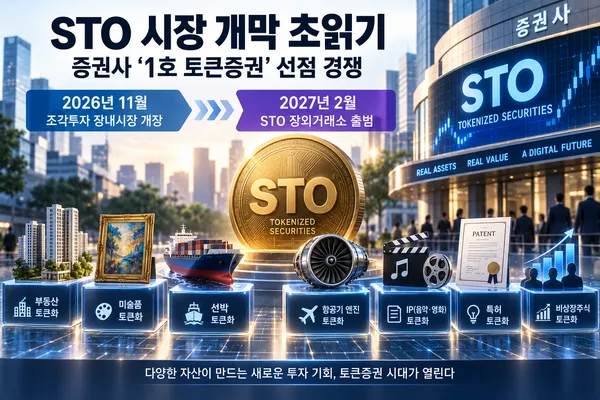 STO 시장 개막 초읽기…증권사 ‘1호 토큰증권’ 선점 경쟁