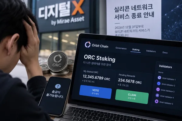 디지털X 블록체인 사업 철수 후폭풍…ORC 스테이킹 출금 차질