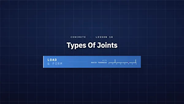 concrete 10 types of joints