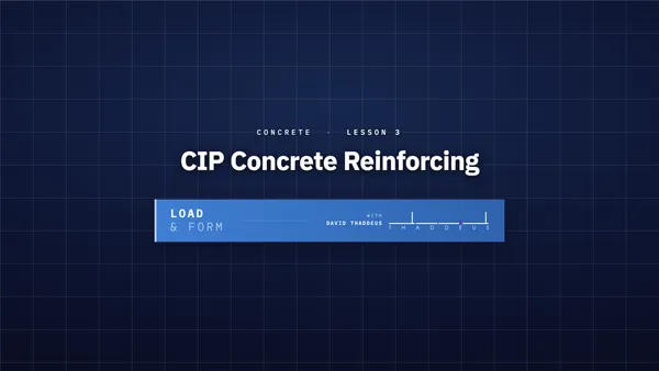 concrete 3. cip concrete reinforcing