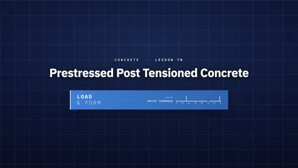 concrete 7b prestressed post tensioned concrete