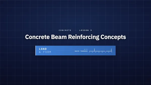 concrete 9. concrete beam reinforcing concepts