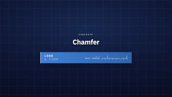 concrete chamfer