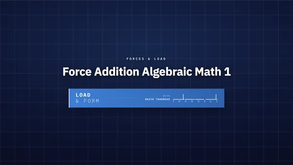 forces & load force addition algebraic math 1