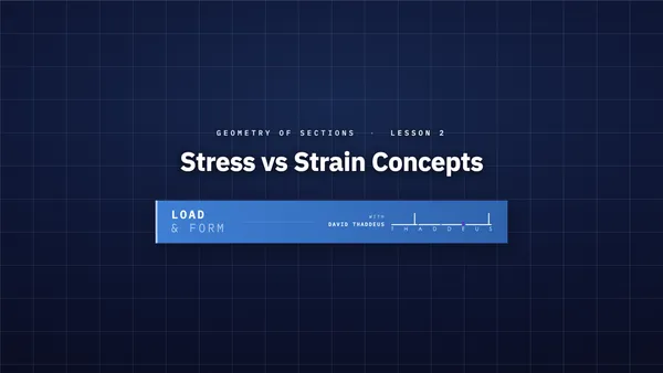 geometry of sections 2. stress v strain concepts