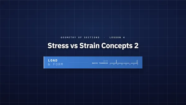 geometry of sections 4. stress v strain concepts 2