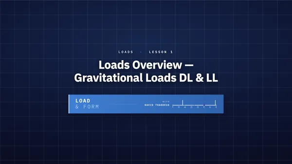loads 1. loads overview, gravitational loads dl & ll